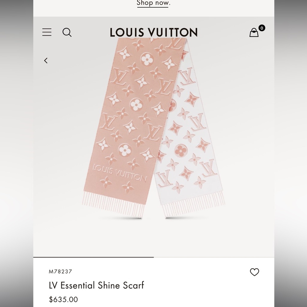LV Essential Shine Scarf
